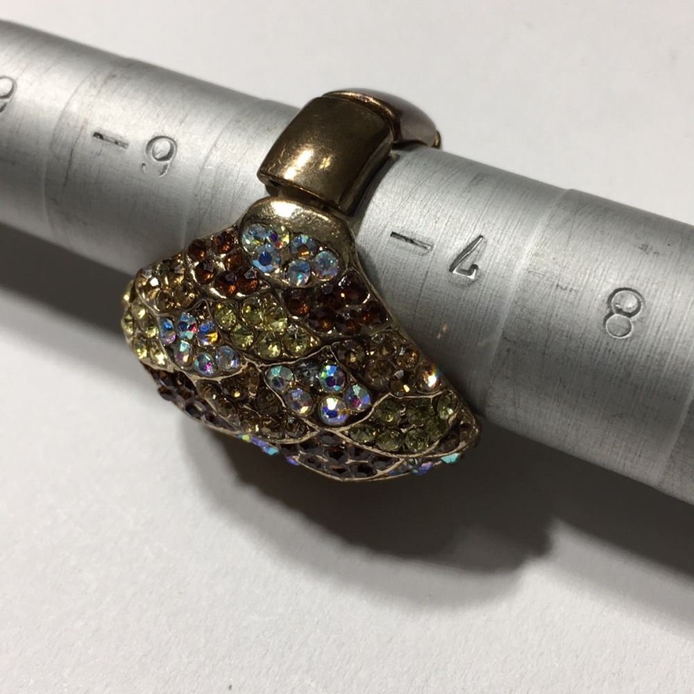 Vintage Rhinestone Stretchable Ring - Picture 6 of 8